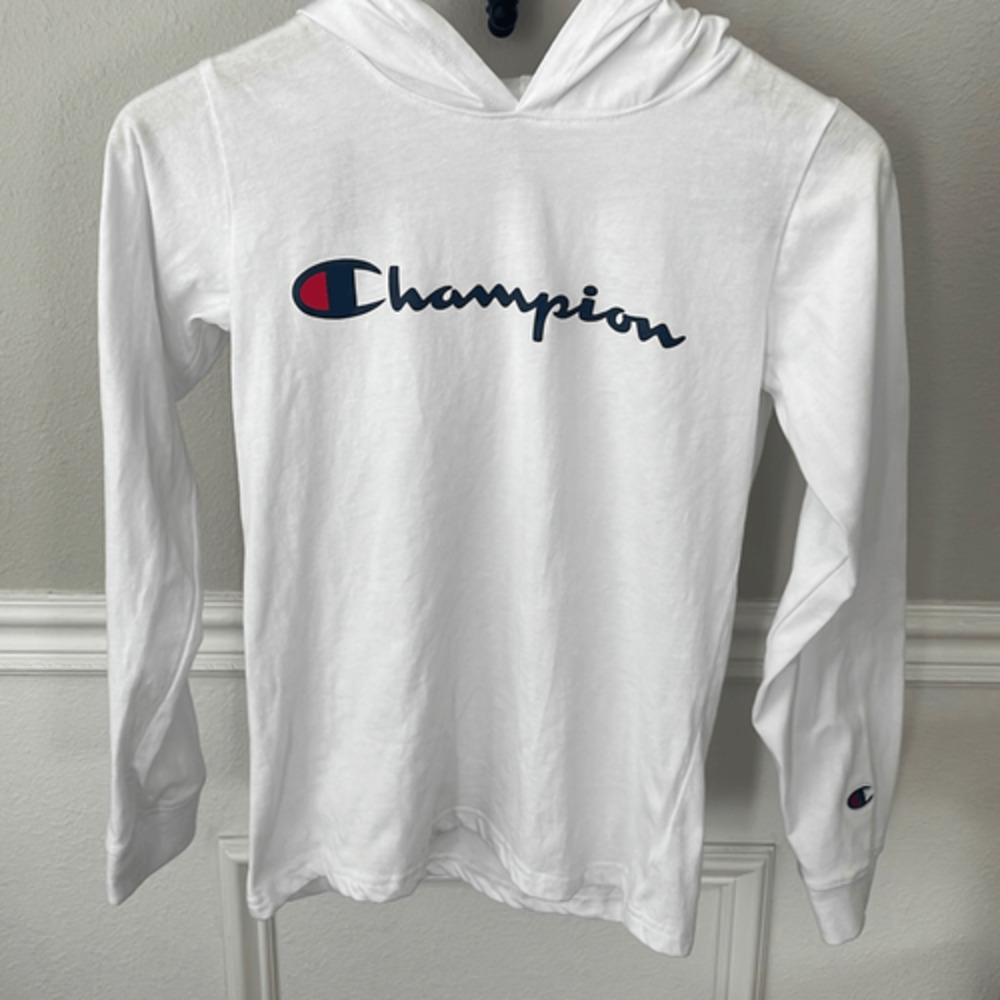 Champion Youth long sleeve logo tees